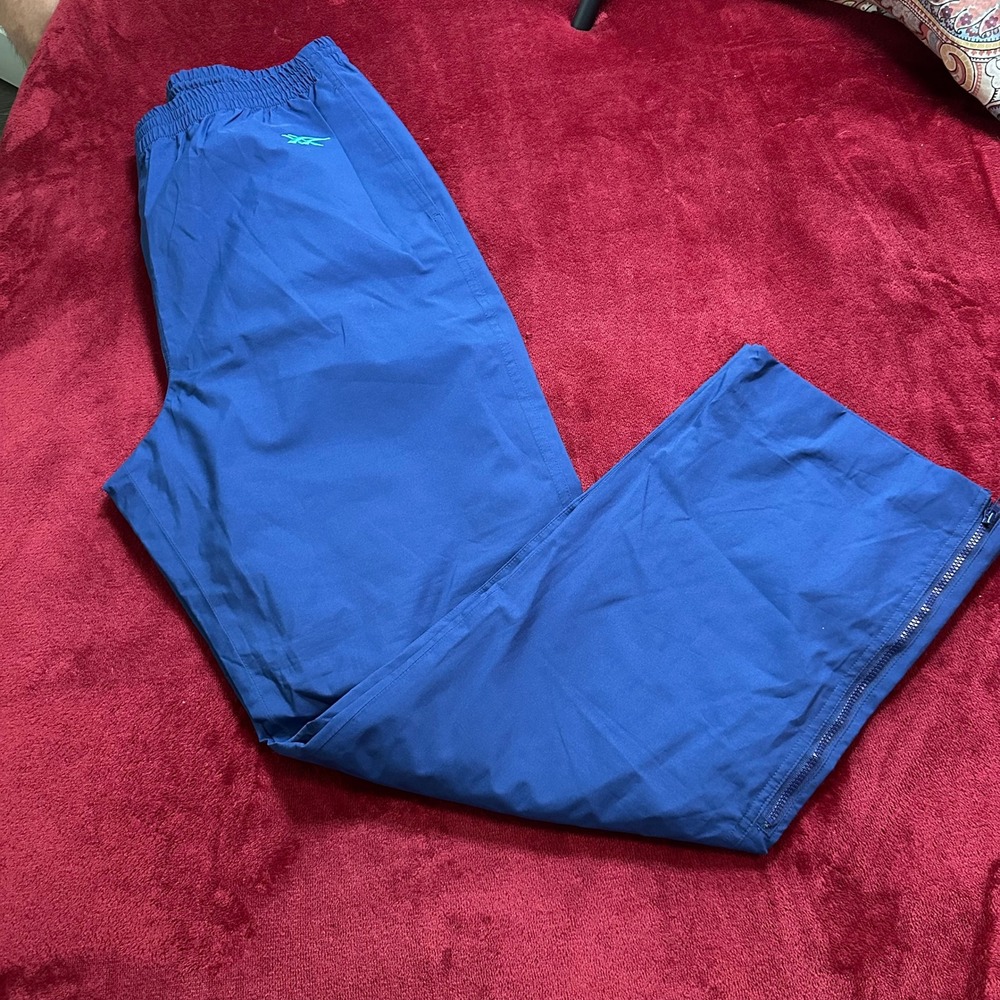 Asics Gore-Tex Vintage Track Pants Mens Large Navy Blue GS-13 Windbreaker Pants